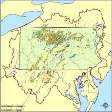 Map of Least Disturbed Streams